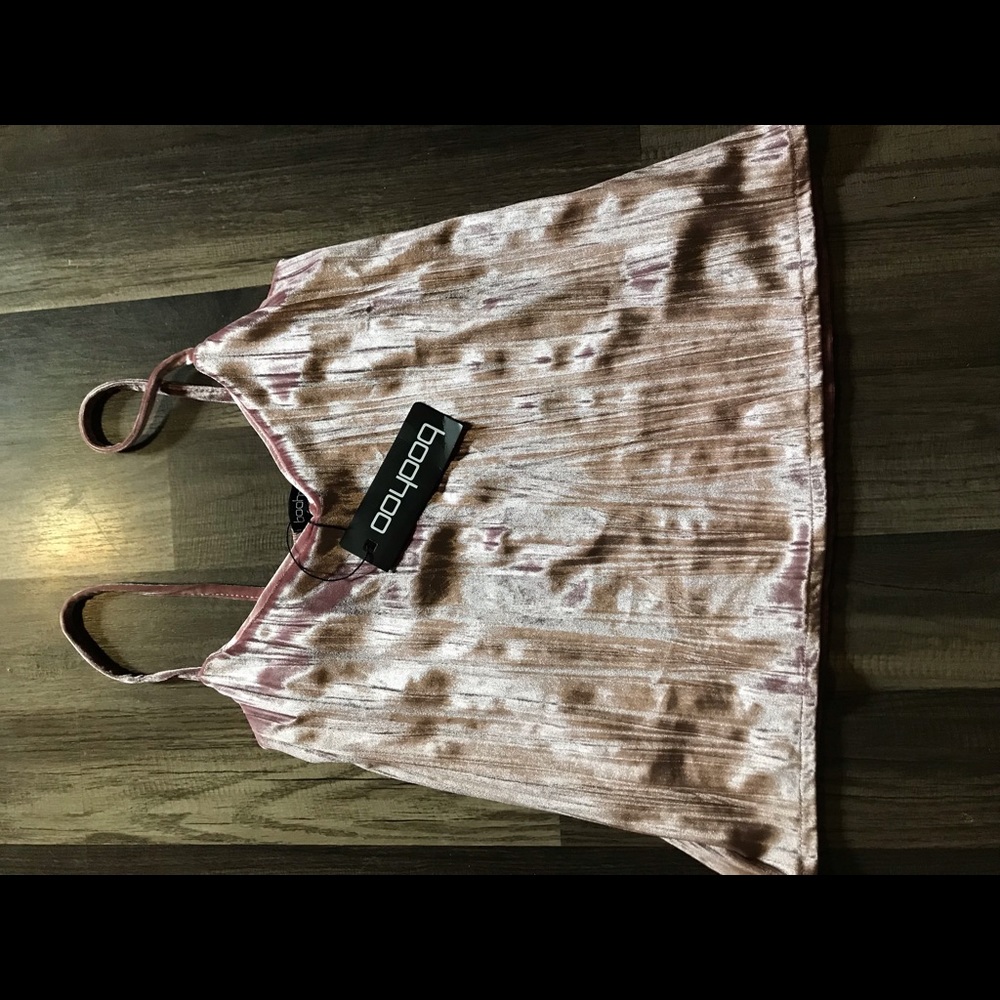 Cropped pink velvet 💛tank top
